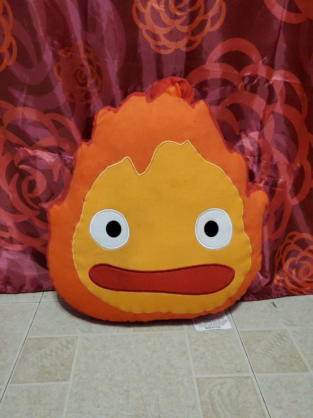 Studio Ghibli Howl's Moving Castle Calcifer Figural Plush Pillow